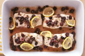 baked cod with olives