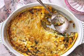 Cheesy Spinach-Potato Egg Casserole