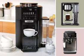 Composite of coffee and espresso machines