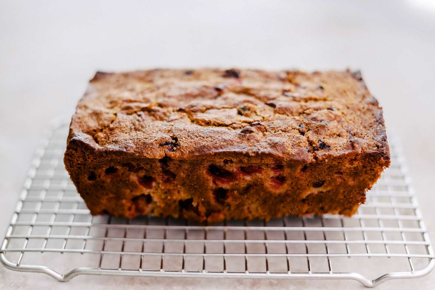 Cranberry Bread on cooling rack