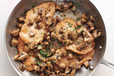 chicken mushrooms pan