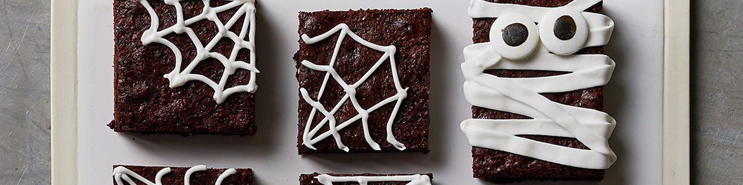 Halloween banner: brownies