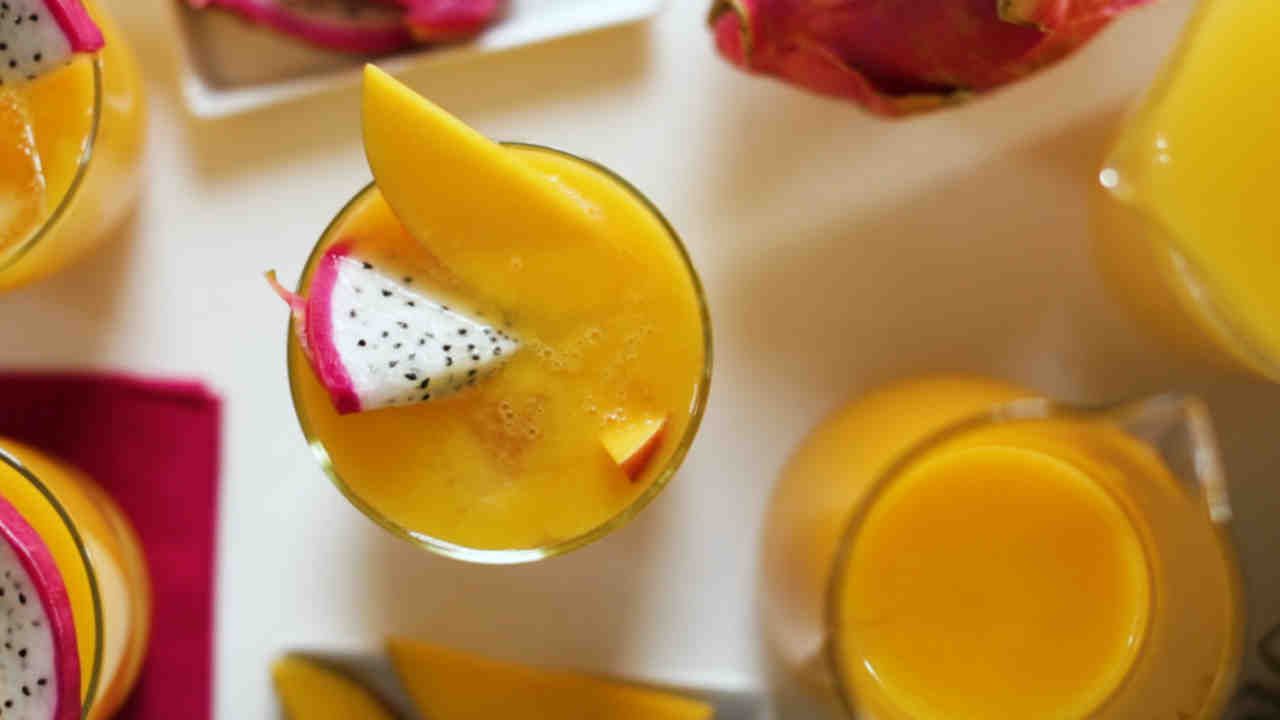 Mango and Pineapple Rum Cocktails