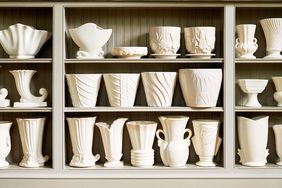 white McCoy pottery