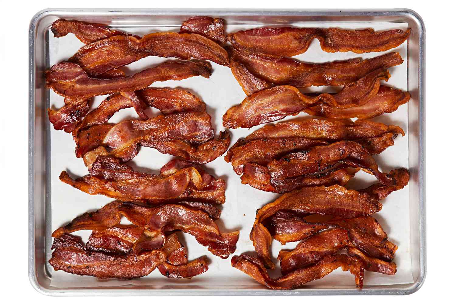 Crispy bacon on sheet pan