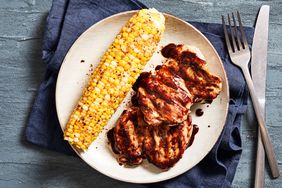 Grilled chicken with corn