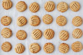 Cookies on baking sheet 