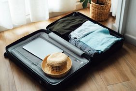 Organized suitcase