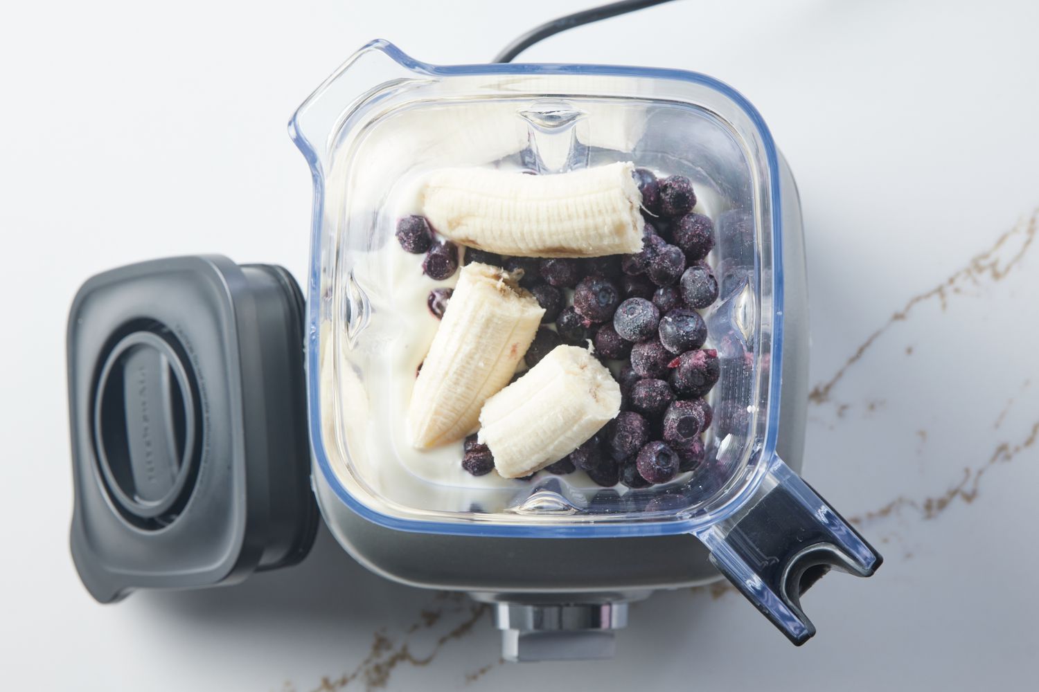 Step 1 Banana Blueberry Smoothie