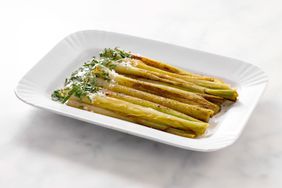 Braised leeks 