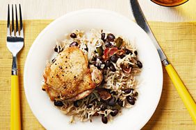 one pan cuban chicken with rice beans