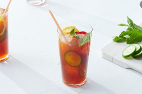 cocktail pimms cup cucumber mint