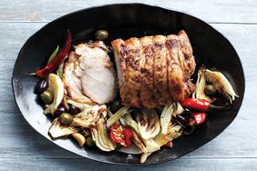 roast pork with fennel chile olives