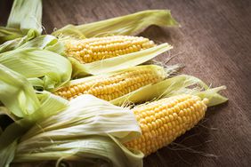 Rustic corn on the cob