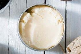 shea butter in jar for beauty use