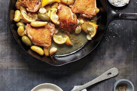 Skillet Chicken with Potatoes and Olives