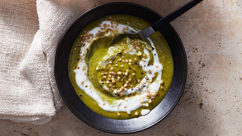 Split-Pea Soup with Spinach and Barley