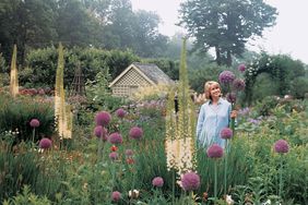 martha in field of flowers at turkey hill